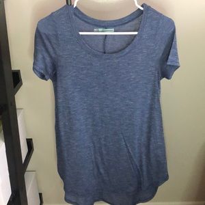 Maurices Blue Curved Hem Long T-shirt